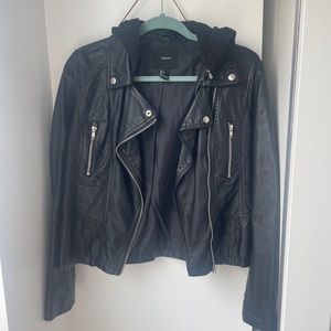 Faux leather jacket